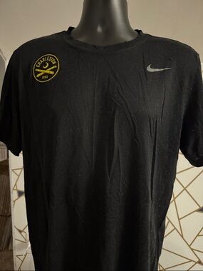 Nike Black Short-Sleeve Tee with Yellow Charleston Patch